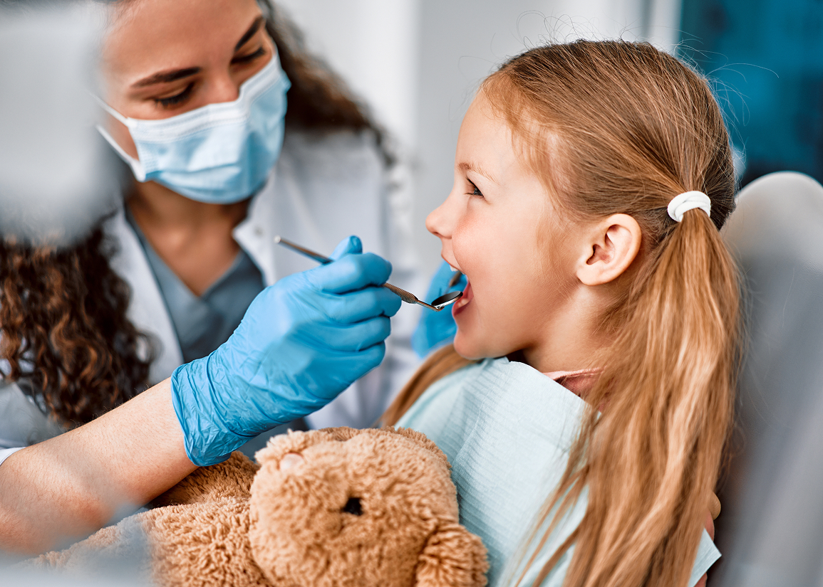 Child-friendly pediatric dental visit